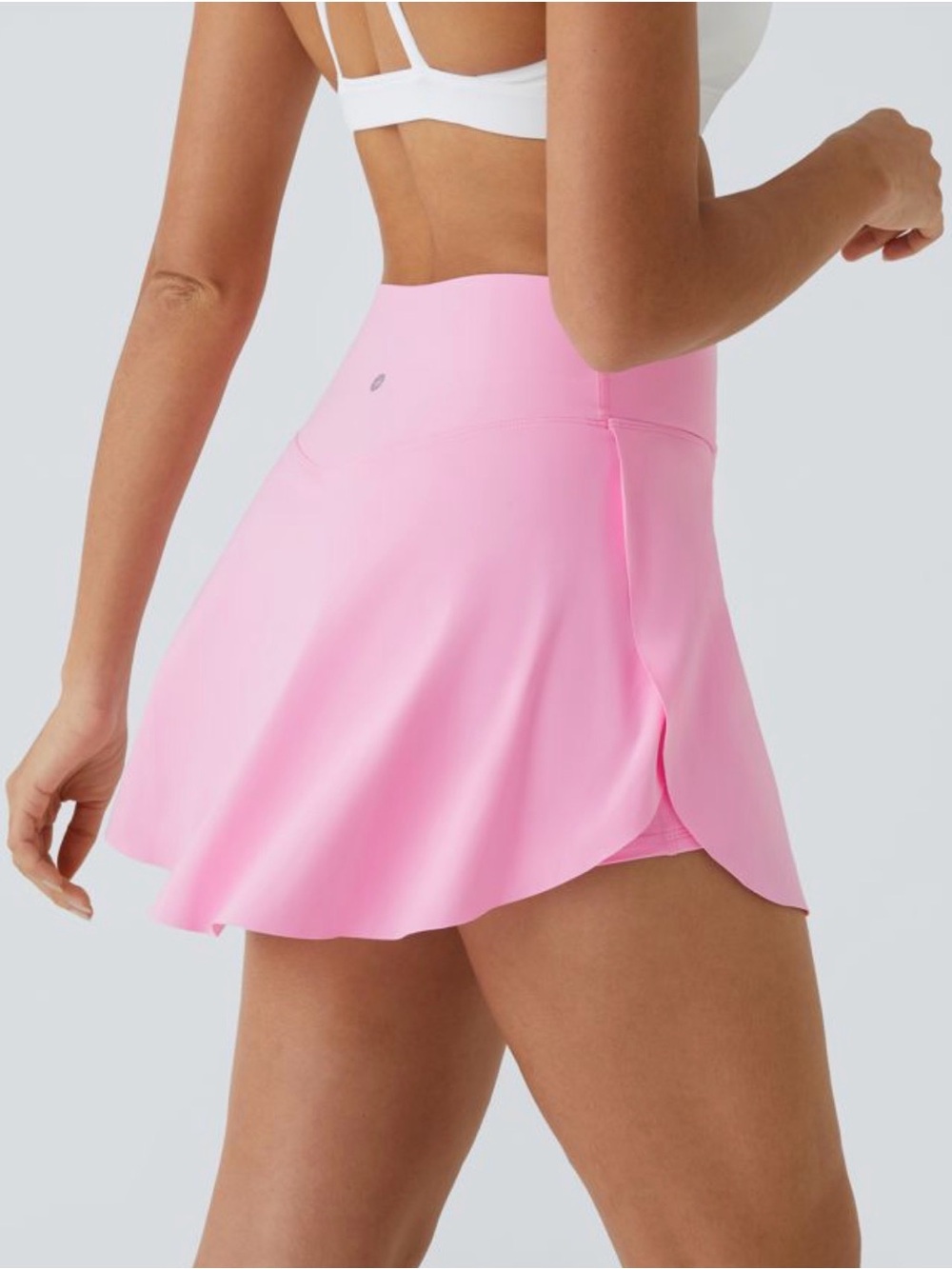 Women TALL Pink Athletic SoftlyZero Airy Crossover InstantCool 2-in-1 Skirt